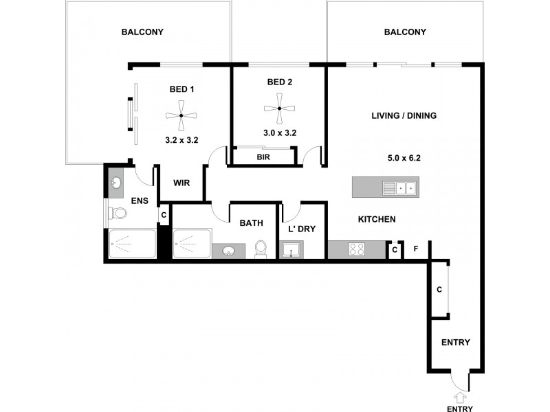 208-2 Augustine Street, Mawson Lakes SA 5095 Floorplan