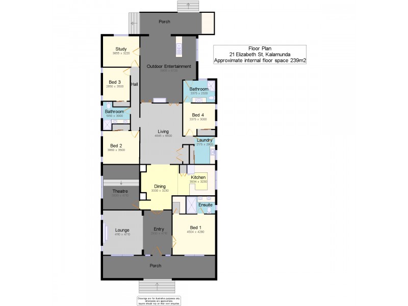 21 Elizabeth Street, Kalamunda WA 6076 Floorplan