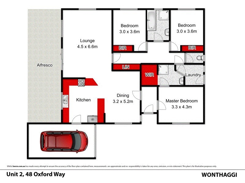 Unit 2/48 Oxford Way, Wonthaggi VIC 3995 Floorplan