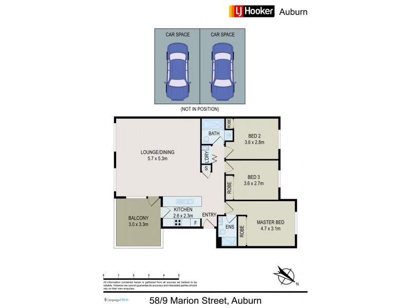 58/9 Marion Street, Auburn NSW 2144 Floorplan