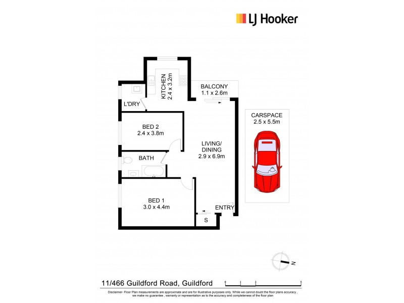 11/466 Guildford Rd, Guildford NSW 2161 Floorplan