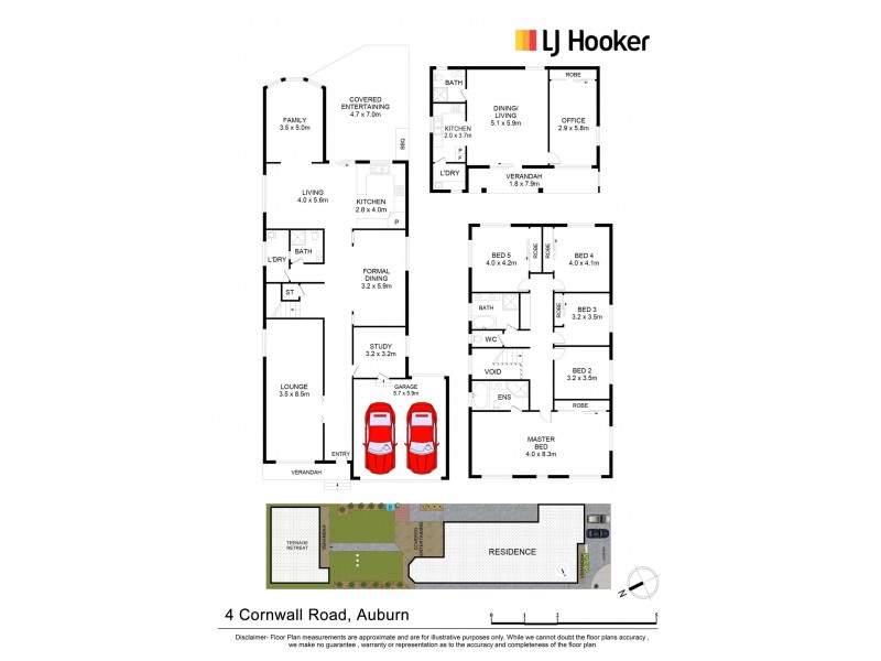 4 Cornwall Rd, Auburn NSW 2144 Floorplan