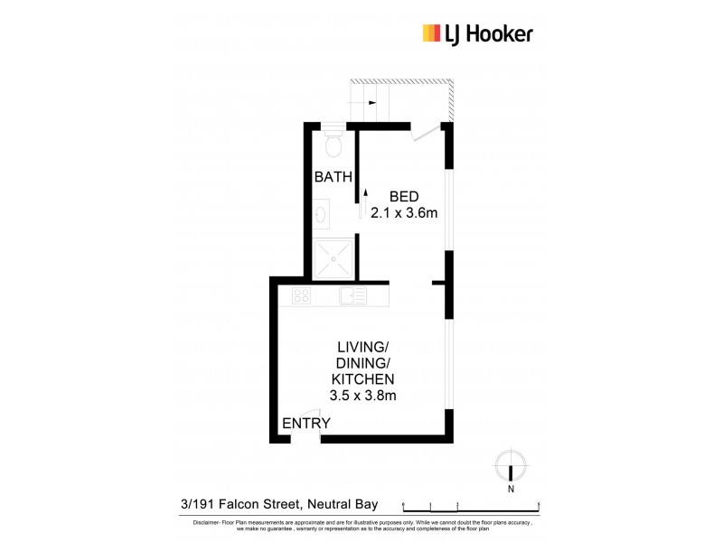 3/191 Falcon St, Neutral Bay NSW 2089 Floorplan