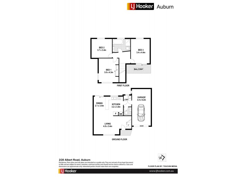 2/20 Albert Rd, Auburn NSW 2144 Floorplan