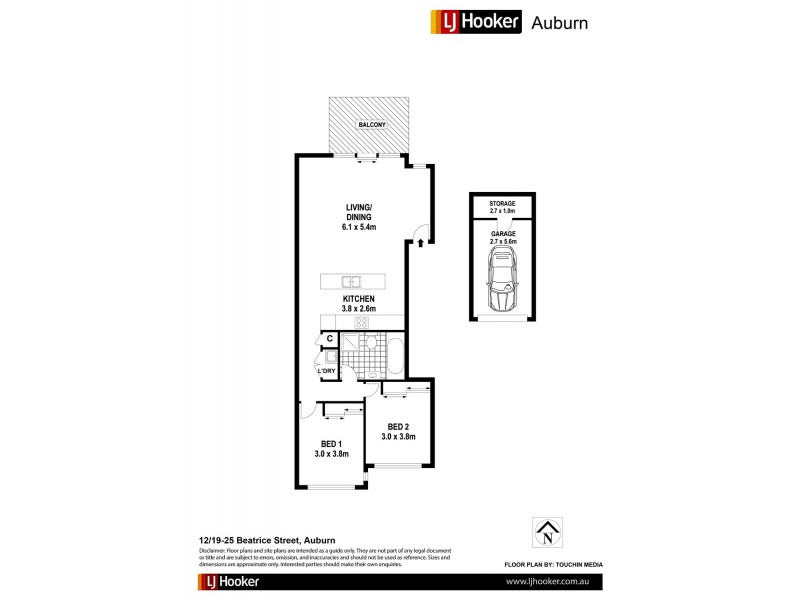 12/19-25 Beatrice Street, Auburn NSW 2144 Floorplan