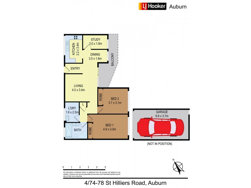 4/74-78 St Hilliers Rd, Auburn NSW 2144 Floorplan