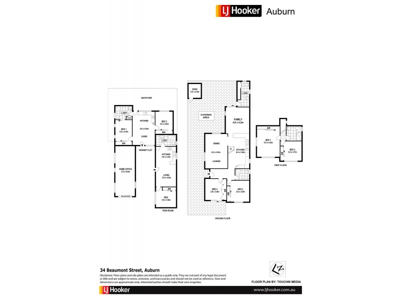 34 Beaumont St, Auburn NSW 2144 Floorplan