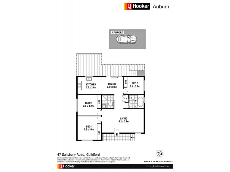 47 Salisbury Rd, Guildford NSW 2161 Floorplan