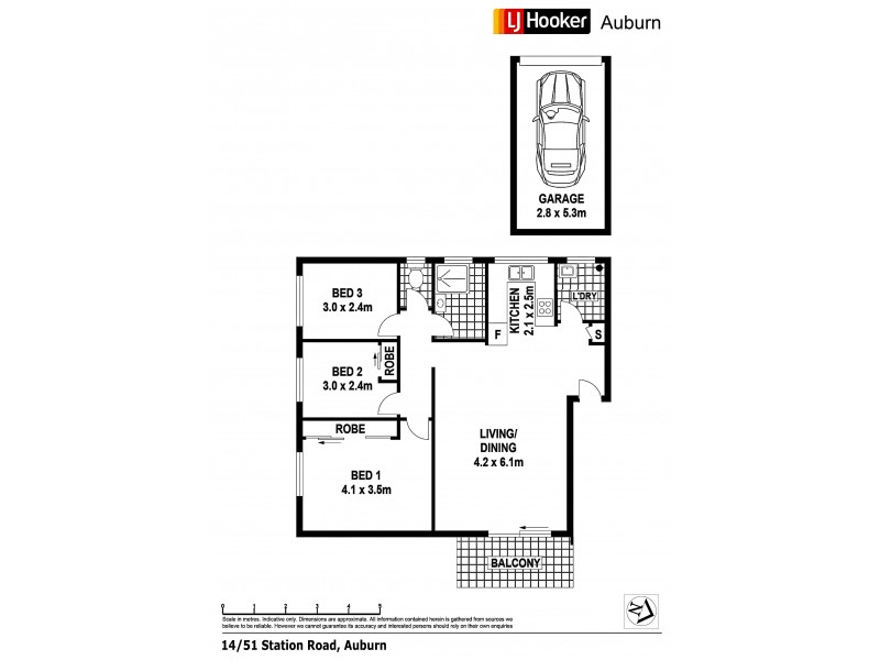 14/51-53 Station Rd, Auburn NSW 2144 Floorplan
