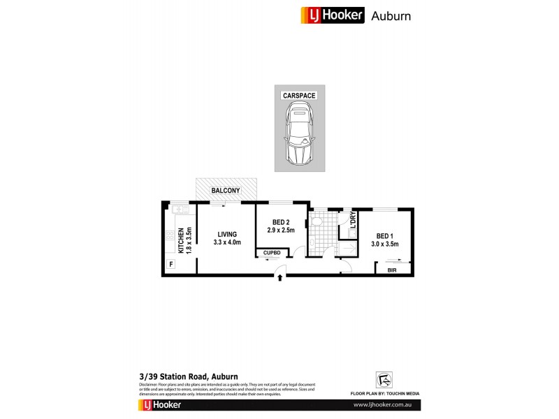 3/39 Station Rd, Auburn NSW 2144 Floorplan