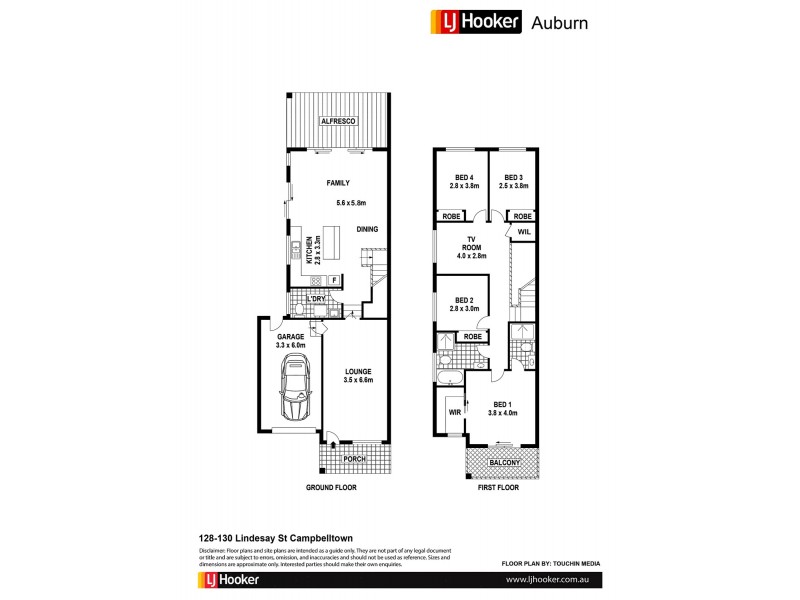 130 Lindesay St, Campbelltown NSW 2560 Floorplan