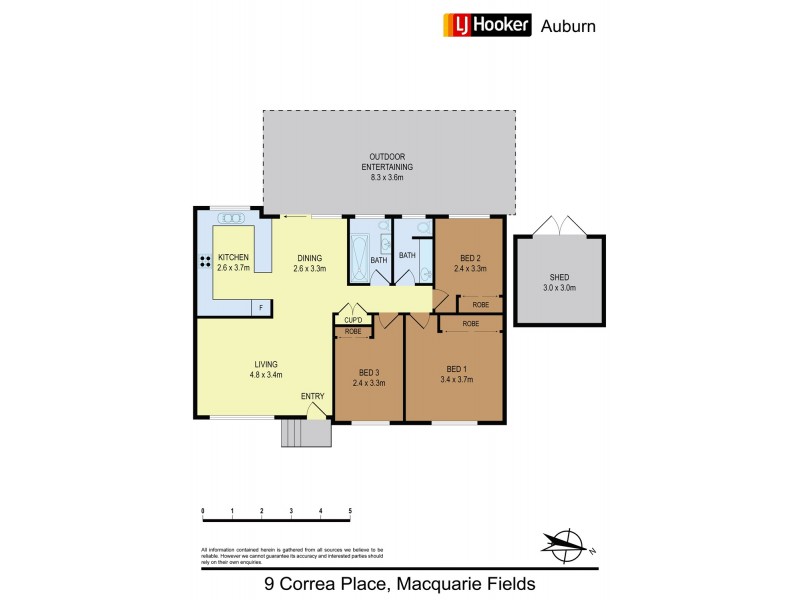 9 Correa Place, Macquarie Fields NSW 2564 Floorplan