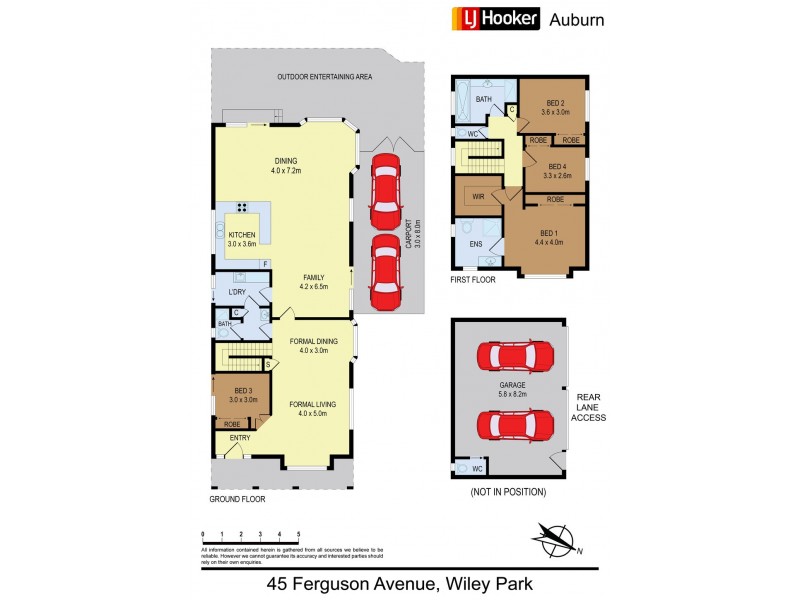 45 Ferguson Ave, Wiley Park NSW 2195 Floorplan