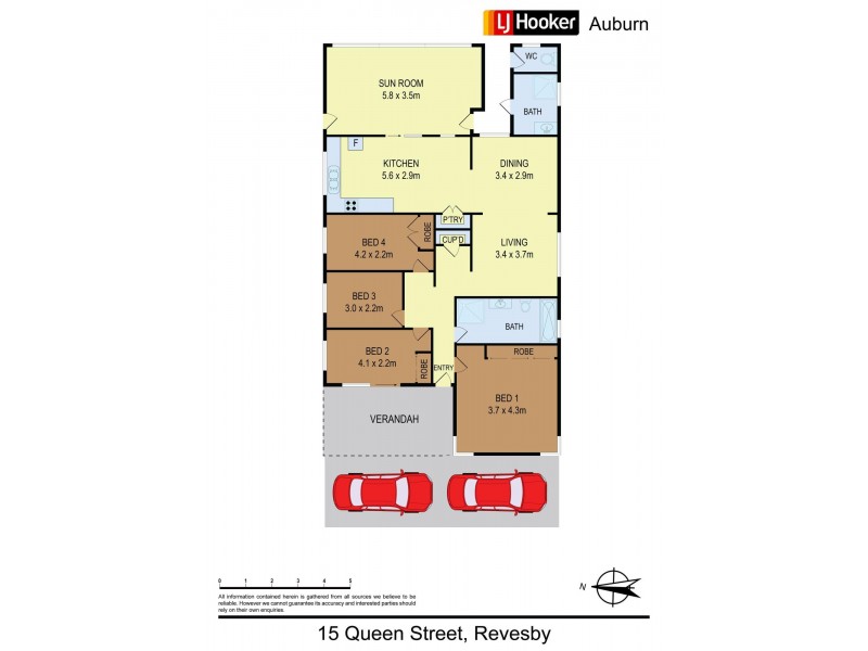 15 Queen St, Revesby NSW 2212 Floorplan