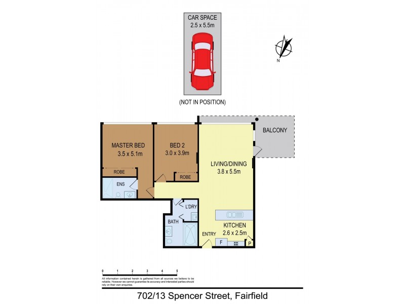 702/13 Spencer St, Fairfield NSW 2165 Floorplan