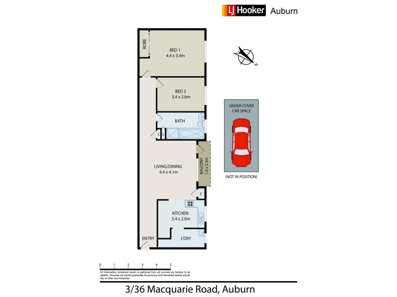3/36 Macquarie Rd, Auburn NSW 2144 Floorplan