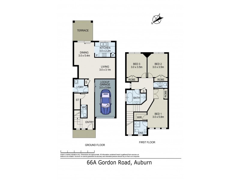 66a Gordon Rd, Auburn NSW 2144 Floorplan