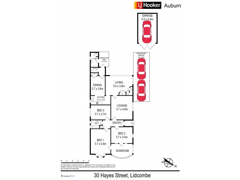 30 Hayes St, Lidcombe NSW 2141 Floorplan