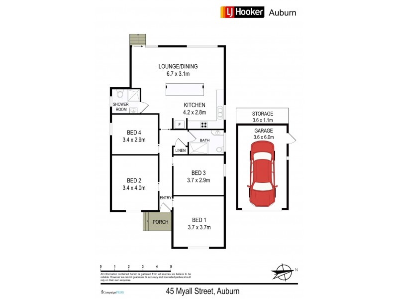 45 Myall St, Auburn NSW 2144 Floorplan