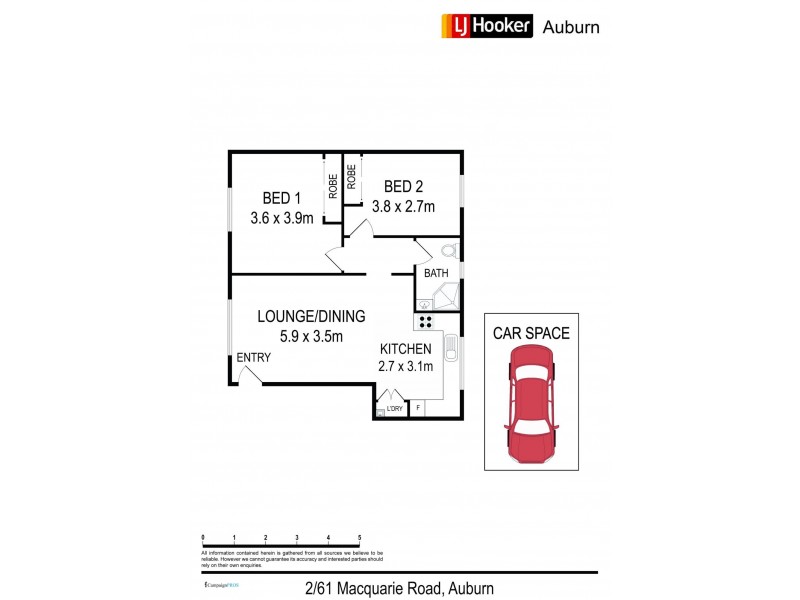 2/61 Macquarie Rd, Auburn NSW 2144