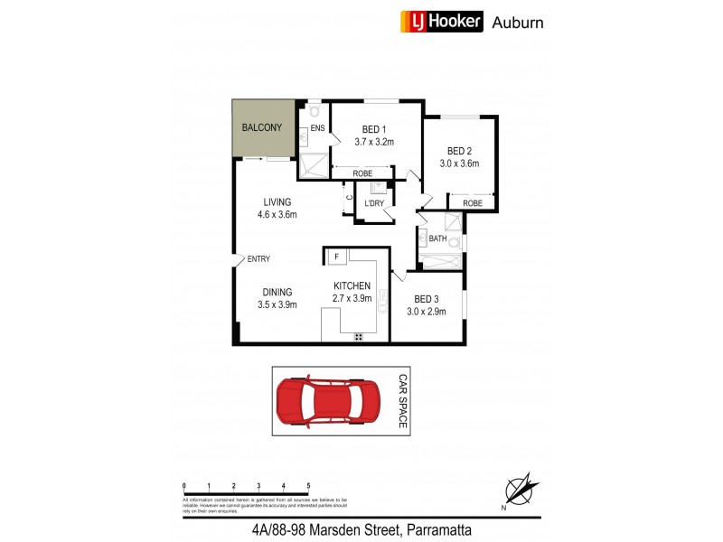 4a/88-98 Marsden St, Parramatta NSW 2150 Floorplan