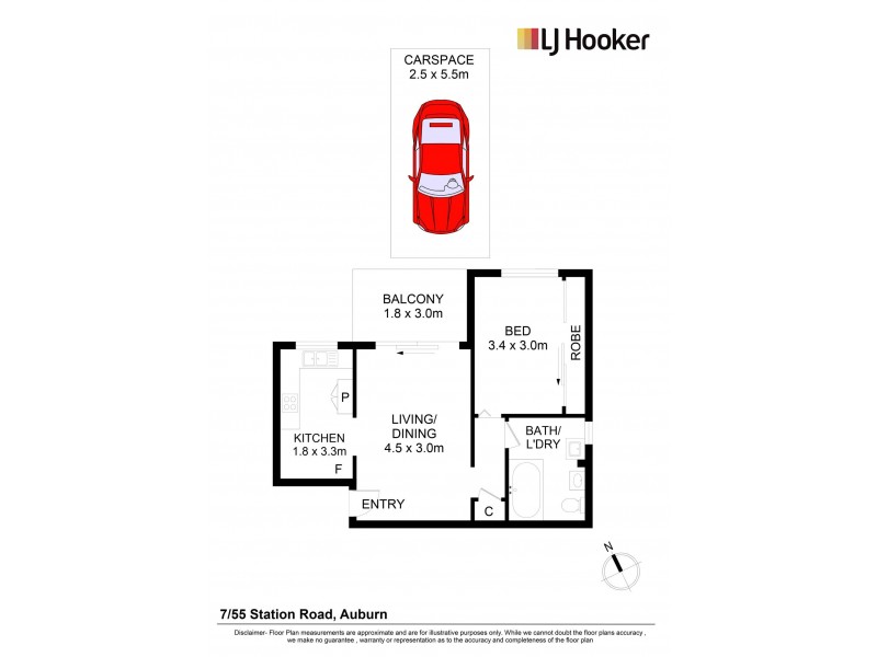 7/55 Station Rd, Auburn NSW 2144 Floorplan