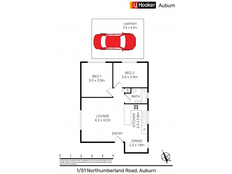1/51 Northumberland Rd, Auburn NSW 2144 Floorplan