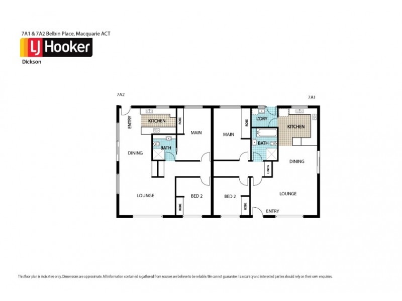 7A1 & 7A2 Belbin Place, Macquarie ACT 2614 Floorplan