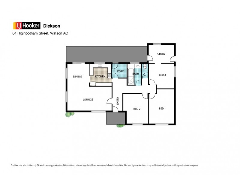 64 Higinbotham Street, Watson ACT 2602 Floorplan