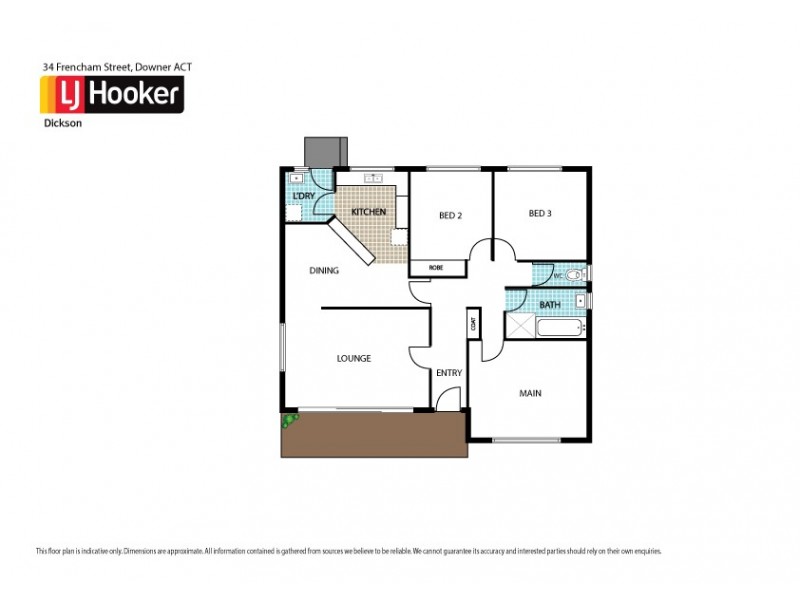 34 Frencham Street, Downer ACT 2602 Floorplan
