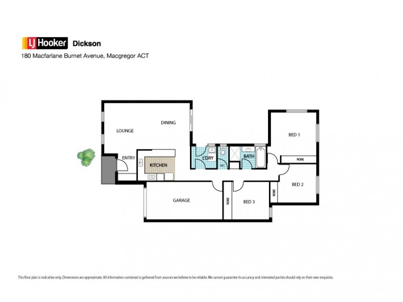 180 Macfarlane Burnet Avenue, Macgregor ACT 2615 Floorplan