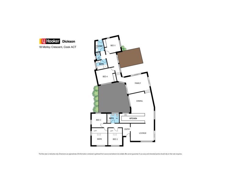 18 Molloy Crescent, Cook ACT 2614 Floorplan