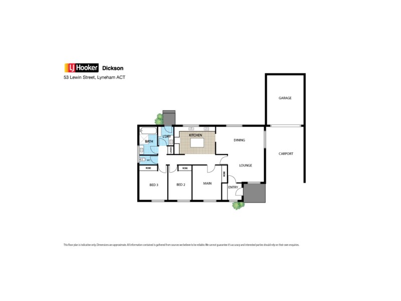 53 Lewin Street, Lyneham ACT 2602 Floorplan