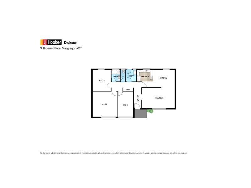 3 Thomas Place, Macgregor ACT 2615 Floorplan