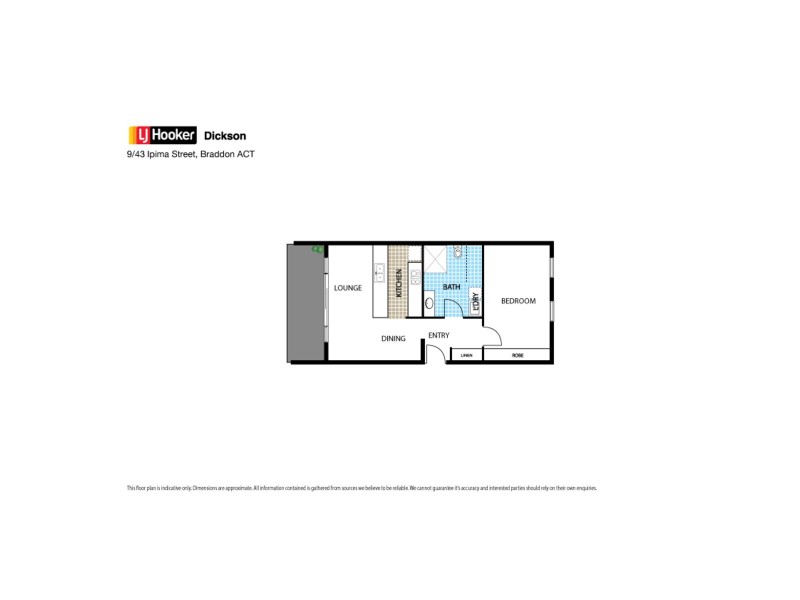9/43 Ipima Street, Braddon ACT 2612 Floorplan