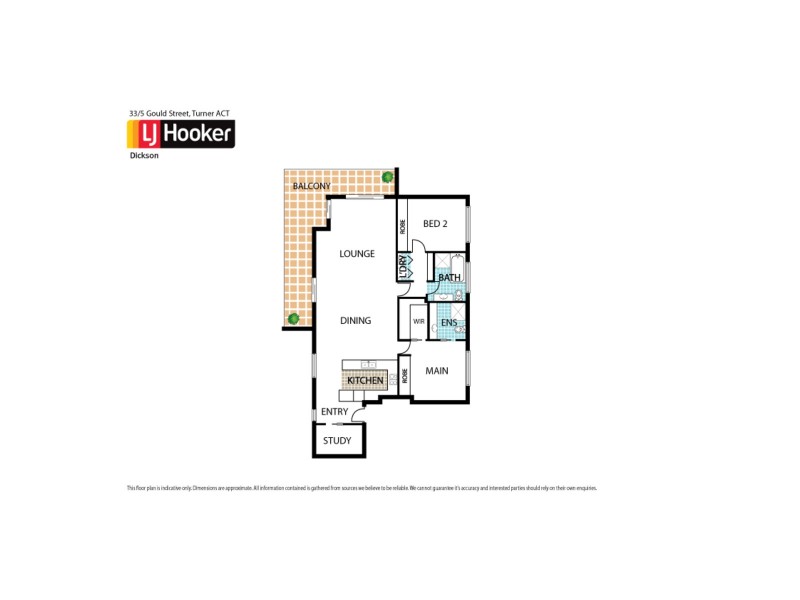 33/5 Gould Street, Turner ACT 2612 Floorplan