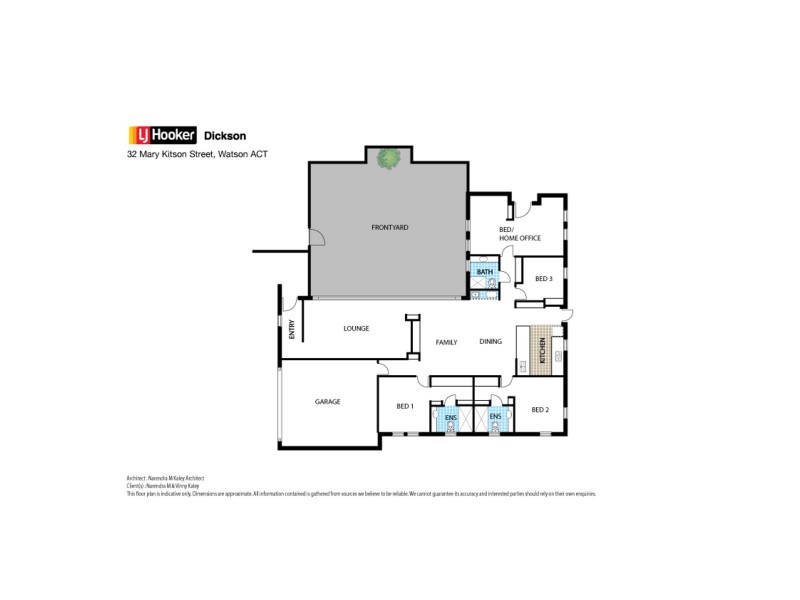 32 Mary Kitson Street, Watson ACT 2602 Floorplan