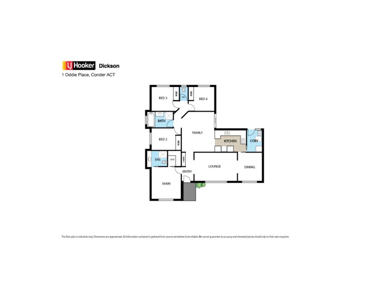 1 Oddie Place, Conder ACT 2906 Floorplan