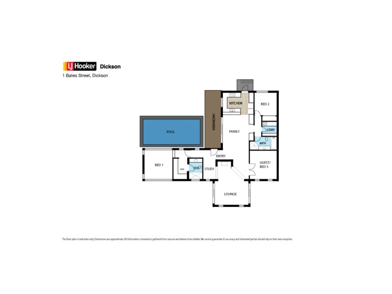 1 Bates Street, Dickson ACT 2602 Floorplan
