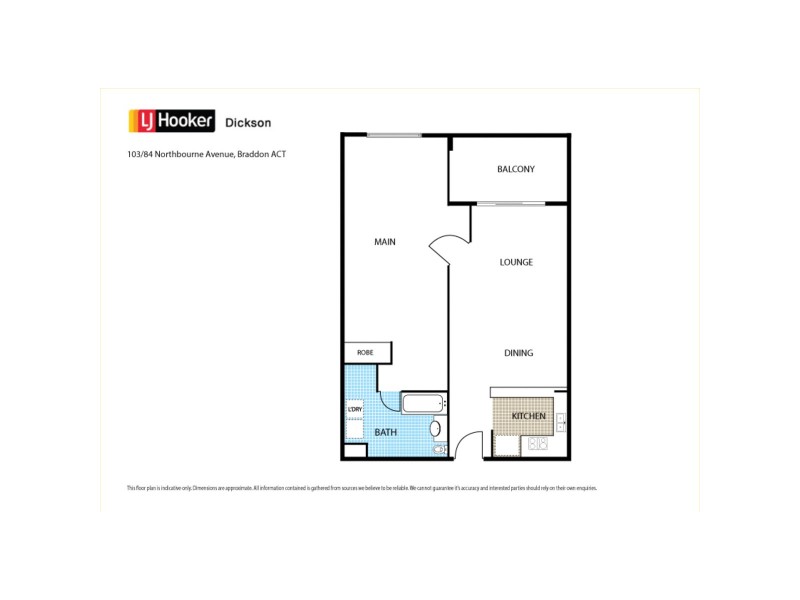 103/84 Northbourne Avenue, Braddon ACT 2612 Floorplan