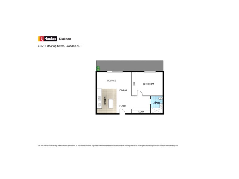 416/17 Dooring Street, Braddon ACT 2612 Floorplan