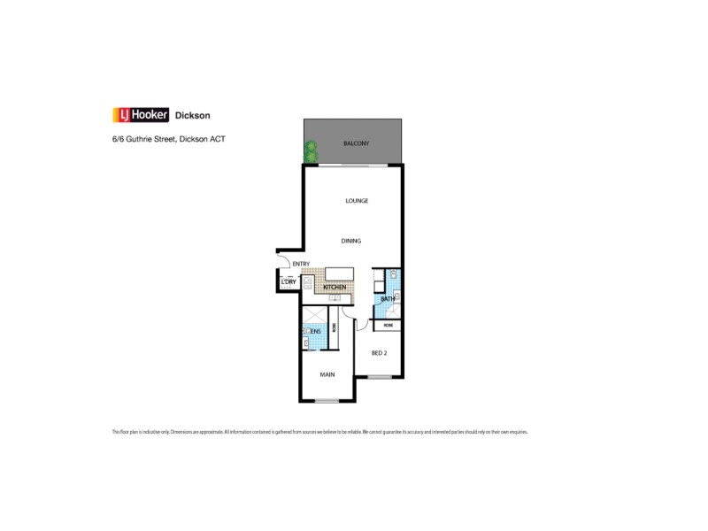 6/6 Guthrie Street, Dickson ACT 2602 Floorplan