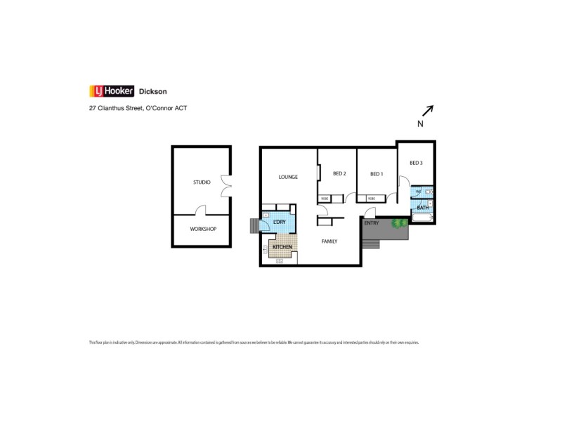 27 Clianthus Street, O’connor ACT 2602 Floorplan