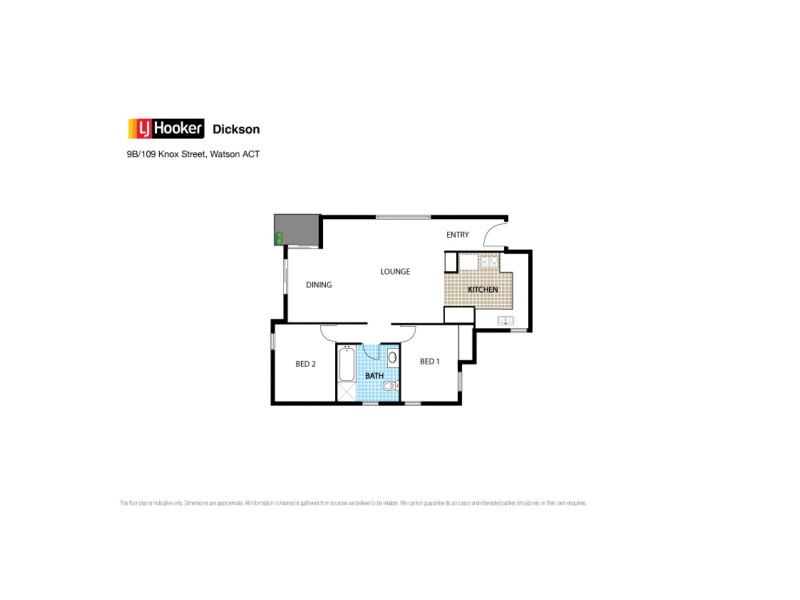 9B/109 Knox Street, Watson ACT 2602 Floorplan