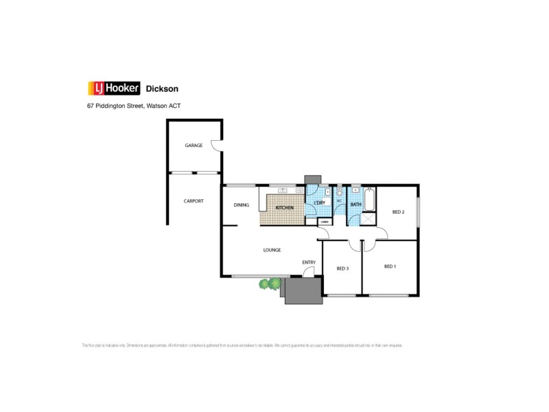 67 Piddington Street, Watson ACT 2602 Floorplan