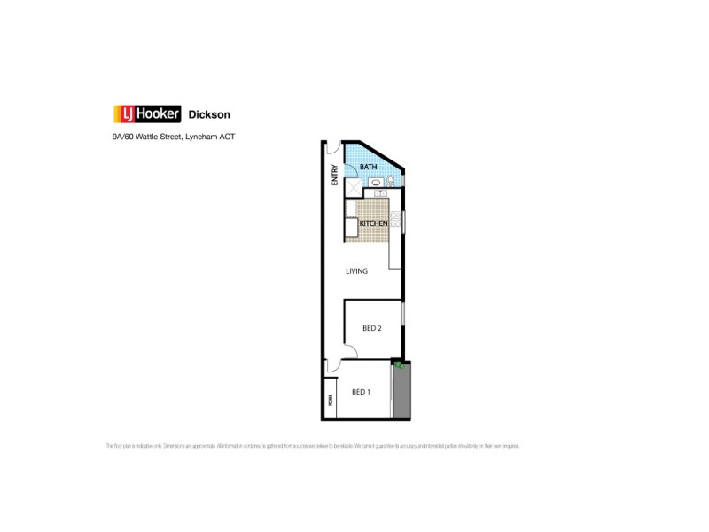 9A/60 Wattle Street, Lyneham ACT 2602 Floorplan