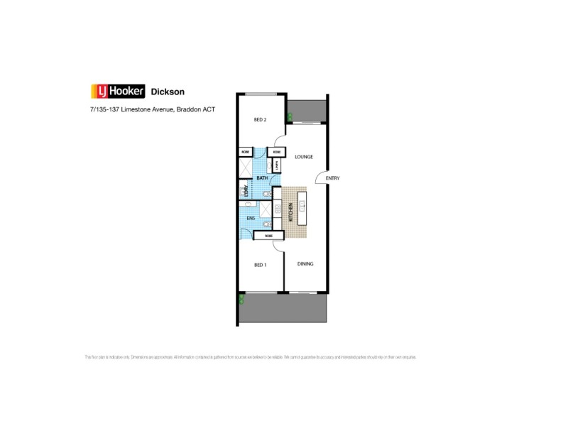 7/135 – 137 Limestone Avenue, Braddon ACT 2612 Floorplan