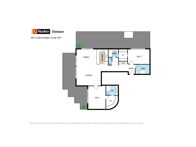 65/12 David Street, Turner ACT 2612 Floorplan