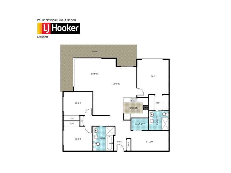 21/12 National Circuit, Barton ACT 2600 Floorplan