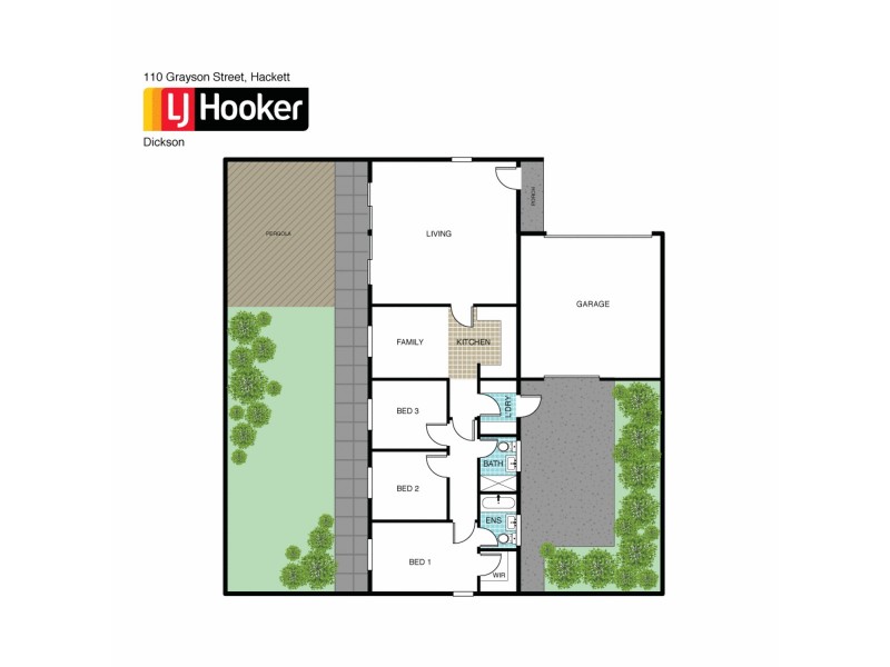 110 Grayson Street, Hackett ACT 2602 Floorplan